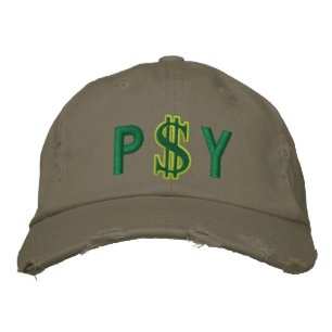 Monogram Personalised Dollar Sign Cash Embroidered Hat