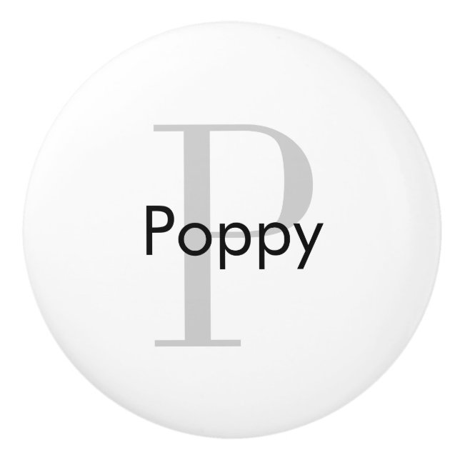Monogram Personalised Drawer Knob (Front)