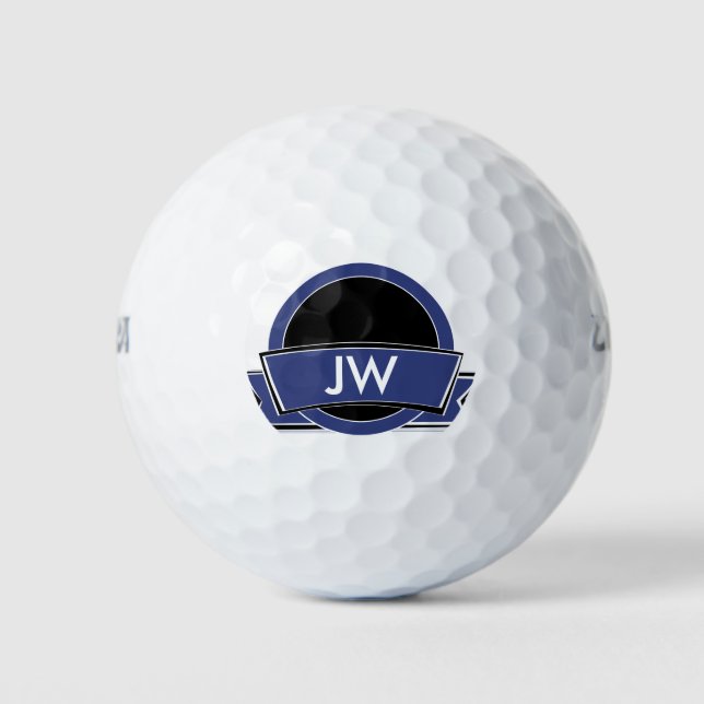 Monogram Personalised Logo Golf Balls (Front)