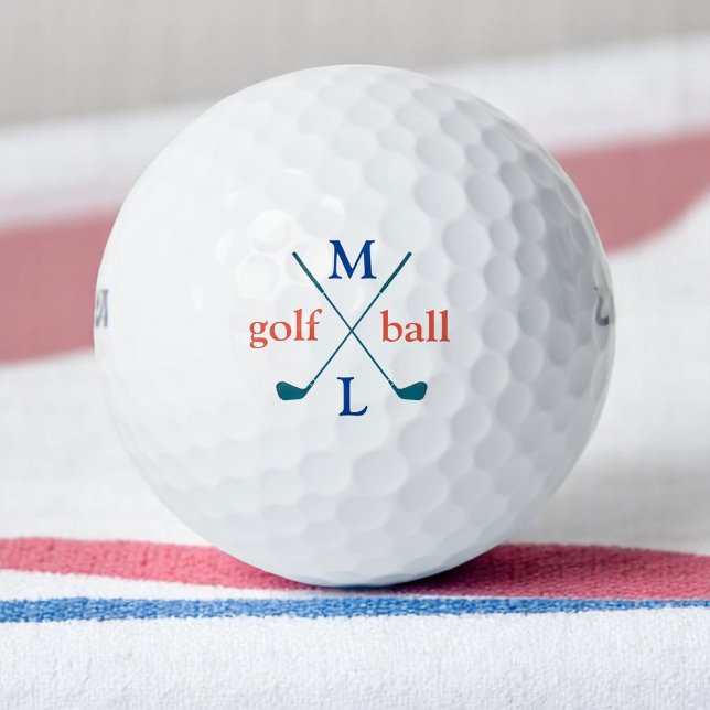 Monogram . personalised logo golf balls (Creator Uploaded)