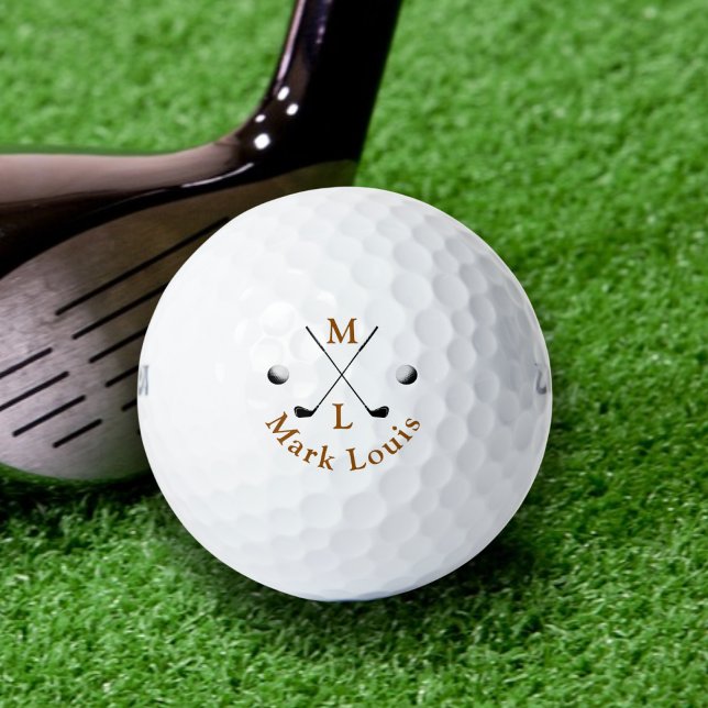 Monogram . personalised logo golf balls (Creator Uploaded)