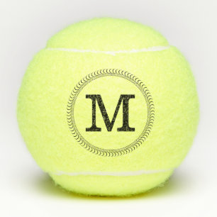 Monogram Personalised Modern Tennis Balls