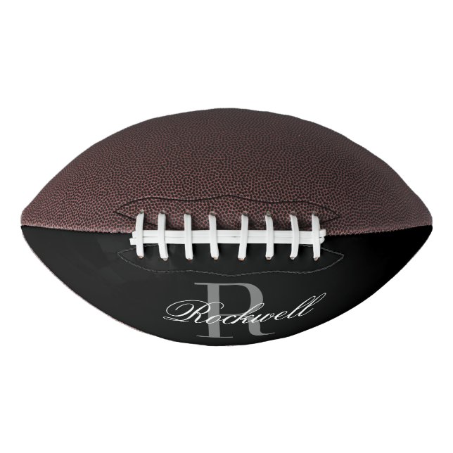 Monogram  Personalised Name Football (Front)