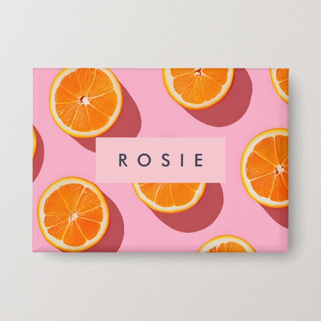 Monogram Personalised Orange Slice Pattern (Front)