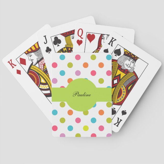 Monogram Personalised Playing Cards (Back)