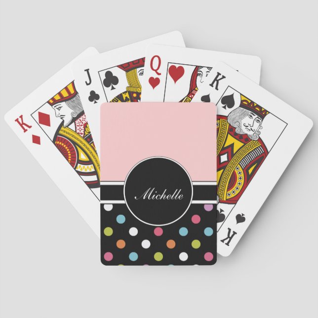 Monogram Personalised Playing Cards (Back)