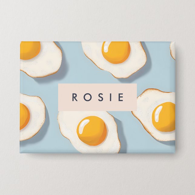 Monogram Personalised Sunny Side Up Egg Pattern (Front)