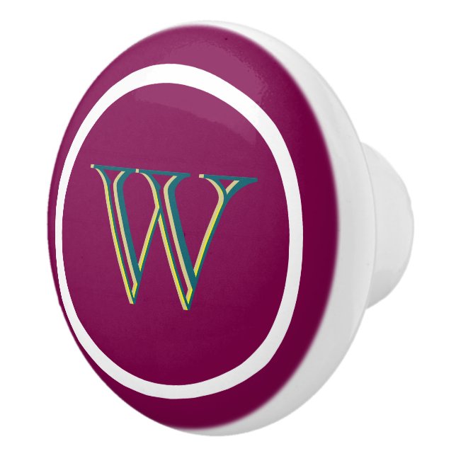 Monogram Personalized Drawer Handles Pulls Knobs  (Right)