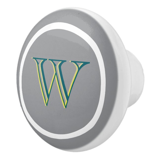 Monogram Personalized Drawer Handles Pulls Knobs  (Right)