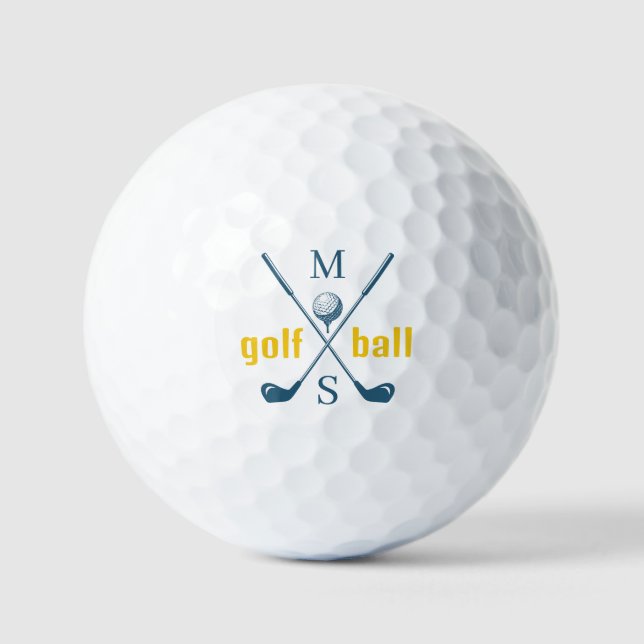 monogram . personalized logo golf balls (Front)
