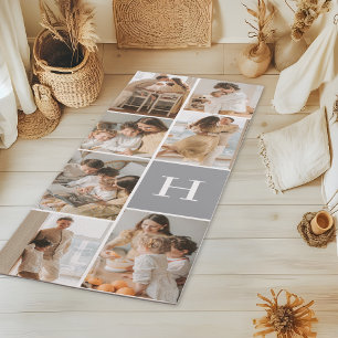 Monogram Photo Collage Exercise Yoga Mat