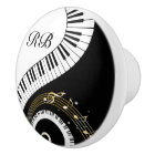 Monogram Piano Keys and Musical Notes