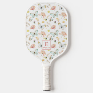 Monogram Pickleball Paddle Butterflies