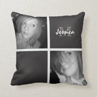 Monogram: Picture Throw Pillow
