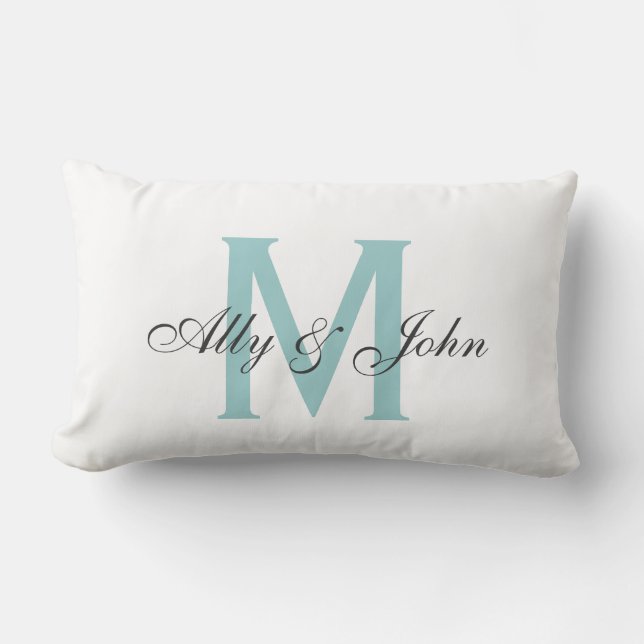 Monogram Pillow With Names (Front)