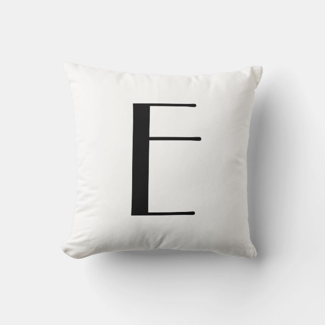 Monogram Pillows Letter E (Front)
