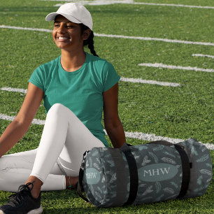 Monogram Pine Needles Pattern Duffel Bag