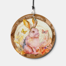 Monogram Pink Bunny Woodland New Mum Baby Shower 