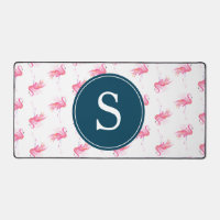 Monogram Pink Flamingo Cute