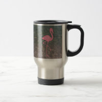 Monogram Pink Flamingo + Ocean Water