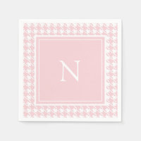 Monogram Pink Houndstooth Check