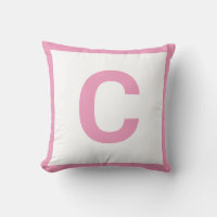 MONOGRAM PINK PINK DOUBLESIDED Cushion Pillow