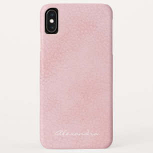 Monogram Pink Rose Gold Faux Leather Case-Mate iPhone Case