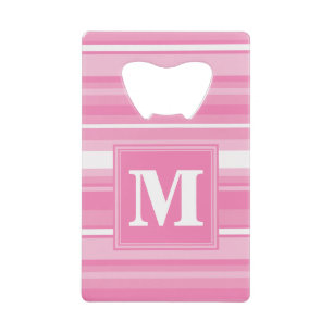 Monogram pink stripes