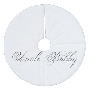 Monogram Plain Script Fleece Tree Skirt