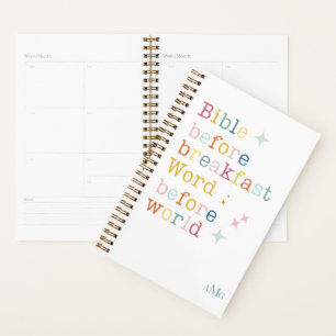 Monogram Planner for the Bible Lover, Biblical