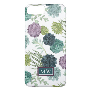 Monogram Plant Happiness Collection Succulent Pa Case-Mate iPhone Case