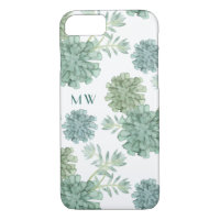 Monogram | Plant Happiness | Succulent Pattern