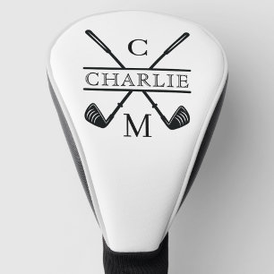 Monogram Player Name Golf Head Cover