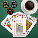 Monogram Playing Card Photo Wedding Save The Date<br><div class="desc">Celebrate in style with these stylish and very trendy wedding save the date playing cards. This design is easy to personalise with your wording & photo and your guests will be thrilled when they receive these unique save the dates that they can use for years to come. The K &...</div>