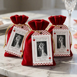 Monogram Playing Card Wedding Collection Gift Tags