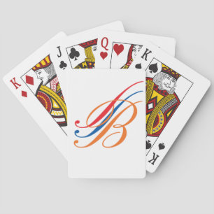 monogram playing cards