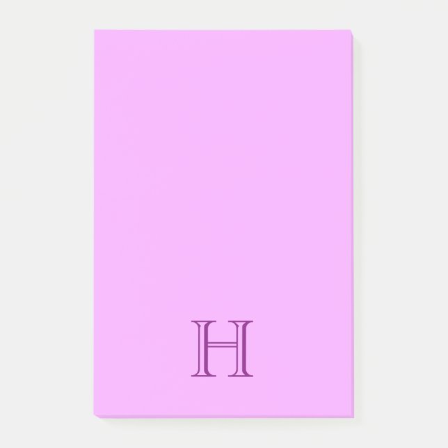 Monogram Post it Sticky Notes (Front)