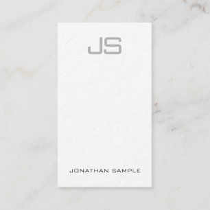 Monogram Premium Thick Modern Template Vertical Business Card