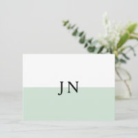 Monogram Pretty Green Pastel White Colour Block