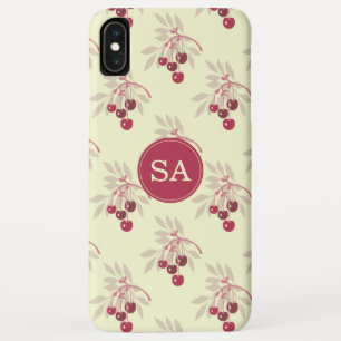 Monogram Pretty Red Cherry iPhone Case-Mate iPhone Case