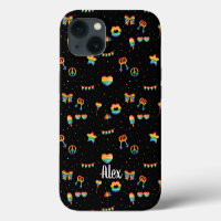 Monogram Pride Rainbow LGBT Gay Queer One Love