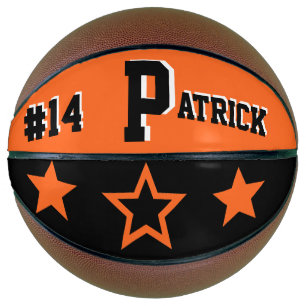Monogram Princeton Orange and Black Basketball