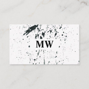 Monogram Professional Artistic Business Card