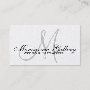 Monogram Professional Business Card Gold Foil