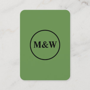 Monogram Professional Elegant Business Card