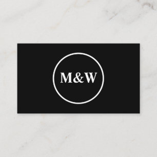 Monogram Professional Elegant Business Card