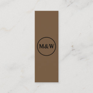 Monogram Professional Elegant Mini Business Card