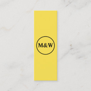 Monogram Professional Elegant Mini Business Card