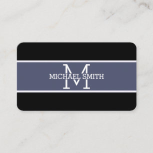 Monogram Professional Independence Modern Business Card