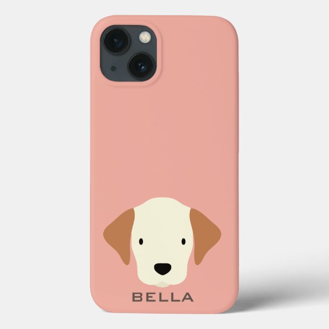Monogram. Pups Rule! Cute Puppy Dog. Case-Mate iPhone Case (Back)